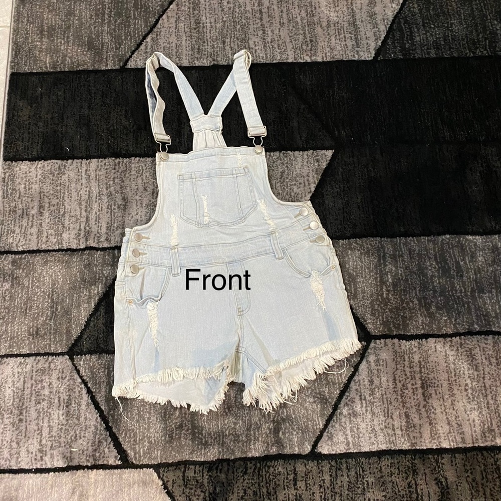 Women's Classic Adjustable Straps Overalls Shorts